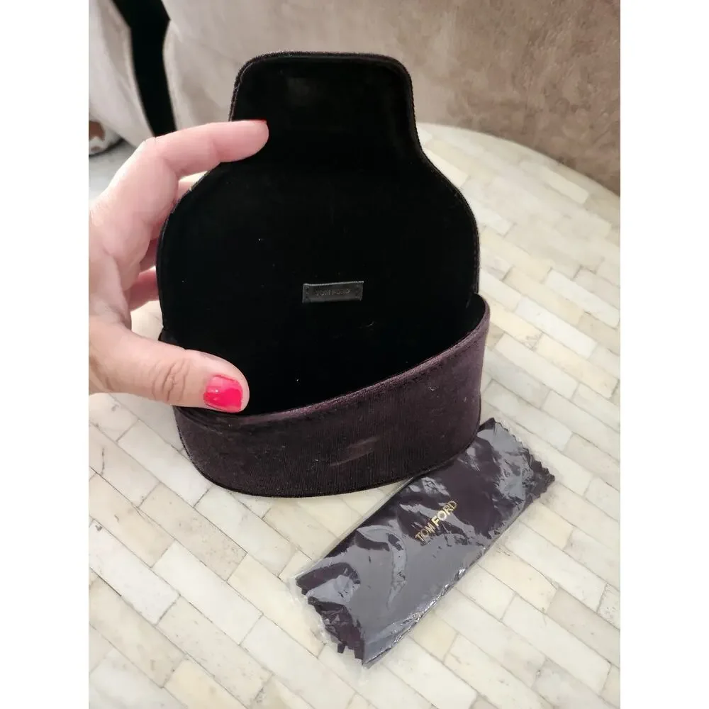 Tom Ford eyeglasses or sunglasses case & cleaning cloth EMPTY
